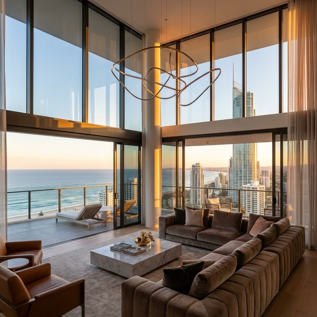 Luxury Gold Coast Penthouse with Ocean View